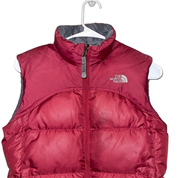 The North Face Vest 1996 Retro Nuptse Down Puffer Red 700 Fill Size M - Picture 4 of 5